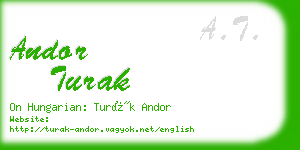 andor turak business card